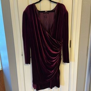Maroon Alex Marie velvet dress